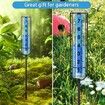 Rain Gauge, Freeze Proof Rain Gauge Outdoor with Stake, Upgrade Water Rain Meter, Rain Measure Gauge for Yard, Detachable Rain Gauge for Lawn, Garden
