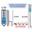 Rain Gauge, Freeze Proof Rain Gauge Outdoor with Stake, Upgrade Water Rain Meter, Rain Measure Gauge for Yard, Detachable Rain Gauge for Lawn, Garden