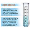 Rain Gauge, Freeze Proof Rain Gauge Outdoor with Stake, Upgrade Water Rain Meter, Rain Measure Gauge for Yard, Detachable Rain Gauge for Lawn, Garden