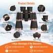 20x50 Binoculars,Binoculars HD High Powered Professional for Bird Watching Travel Concerts-BAK4 Prism FMC Lens,Waterproof,Fogproof with Phone Adapter