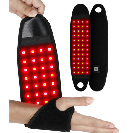 Red Light and Infrared Light for Hands Wrist Infrared Light Wrist Wrap Wearable for Hand Wrist Compression and Warm