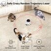 Cat Laser Toy 2-in-1 Interactive Automatic Motion Activated Moving 8 Holes Whack A Mole Feather USB Rechargeable Electronic Smart Sensor Kitten Toys,Yellow