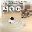 Cat Laser Toy 2-in-1 Interactive Automatic Motion Activated Moving 8 Holes Whack A Mole Feather USB Rechargeable Electronic Smart Sensor Kitten Toys,Yellow