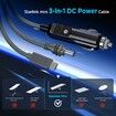 3 in 1 Starlink Cable 5M High Speed USB C 18AWG Car Charger DC to DC Replacement Mini Power Waterproof Extension Accessories