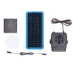 30W Solar Panel Warm Air Heater and Cooling Drying Fan Solar Wind Winter Car Summer Pet House Coop Thermal Fan