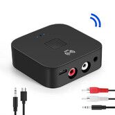 Bluetooth 5.0 Audio Receiver,3.5mm AUX RCA Wireless Bluetooth Audio Adapter for Home,Car Stereo System,Music Streaming System,NFC Audio Speaker
