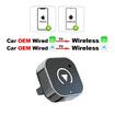 Wireless Carplay Adapter for Android iPhone Auto 2 in1 Wired to Wireless Box USB Connection For Most Car