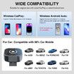 Wireless Carplay Adapter for Android iPhone Auto 2 in1 Wired to Wireless Box USB Connection For Most Car