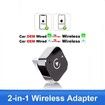 Wireless Carplay Adapter for Android iPhone Auto 2 in1 Wired to Wireless Box USB Connection For Most Car