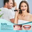 Tooth Polisher,Rechargeable Teeth Polisher with 5 Brush Heads,4 Speed Modes,Tooth Whitening Kit,3 Polish Pastes,IPX6 Waterproof Teeth Cleaning Tools,White