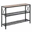 Narrow Console Sofa Table Couch Table 3-Tier for Entryway & Living Room, 1060 x 295 x 735 mm