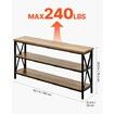 Narrow Console Sofa Table Couch Table 140 cm for Entryway & Living Room