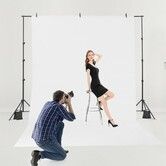 Backdrop Stand Background Stand Kit with 2 Tripod for Party & Photo Studio