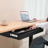 33" Under Desk Drawer Organizer Slide-out Drawer Space Saver Home Office