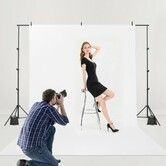 Backdrop Stand Background Stand Kit 213 x 300 cm for Party & Photo Studio