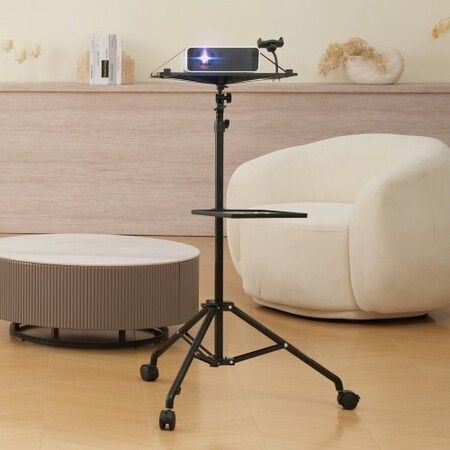 Projector Stand with Wheels Laptop Stand Tripod Height from 31.3 to 67.3"