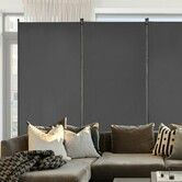Room Divider 3 Panels Fabric Room Privacy Screen for Office Bedroom Grey