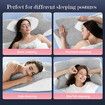 Luxdream Cervical Pillow Memory Foam Contour Neck Shoulder Ergonomic Cooling Sleeping Support for Back Stomach Side Sleepers with Pillowcase