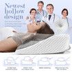 Luxdream Cervical Pillow Memory Foam Contour Neck Shoulder Ergonomic Cooling Sleeping Support for Back Stomach Side Sleepers with Pillowcase