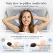 Luxdream Cervical Pillow Memory Foam Contour Neck Shoulder Ergonomic Cooling Sleeping Support for Back Stomach Side Sleepers with Pillowcase