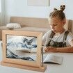 Moving Sand Art Picture Dynamic Sand Picture 3D Sand Art Frame Sandscape Moving Sand Picture for Home and Office Decor, Blue