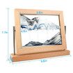 Moving Sand Art Picture Dynamic Sand Picture 3D Sand Art Frame Sandscape Moving Sand Picture for Home and Office Decor, Blue