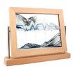 Moving Sand Art Picture Dynamic Sand Picture 3D Sand Art Frame Sandscape Moving Sand Picture for Home and Office Decor, Blue