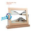 Moving Sand Art Picture Dynamic Sand Picture 3D Sand Art Frame Sandscape Moving Sand Picture for Home and Office Decor, Golden