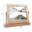 Moving Sand Art Picture Dynamic Sand Picture 3D Sand Art Frame Sandscape Moving Sand Picture for Home and Office Decor, Golden