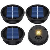 4 Pack Solar Light Replacement Top,Replacement Solar Light Parts for Lantern,Waterproof LED Replacement