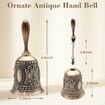 Hand Bell Brass Call Bell for Bedside,Dinner,Wedding Brass