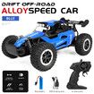1:16 Remote Control Car,2.4Ghz RC Stunt Car,2WD 20KM/H Off-Road Vehicle,RC Buggy,Gift for Kids Color Blue