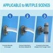 2 Pcs Swimming Pool Pipe Holders, Above Ground Swimming Pool Hose Support Holder with Tape, Designed Compatible with Intex Pools