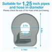 2 Pcs Swimming Pool Pipe Holders, Above Ground Swimming Pool Hose Support Holder with Tape, Designed Compatible with Intex Pools