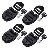 4 Sets Spa Hot Tub Cover Clips, Hot Tub Cover Broken Latch Repair Kit, Replacement 4 Latches Clip Locks for Spa Cover Straps
