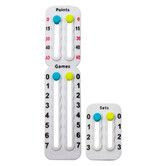 Portable Tennis Racket Scoreboard,Easy to Assemble Small Scoreboard for Keeping Score of Points,Games,Lightweight Mini Scoreboard Color White