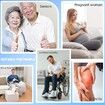 106cm Long Leg Lifter, Rigid Leg Lifter Strap With EVA Handgrips Foot Loop,Leg Lifter After Hip Replacement Knee Surgery Recovery Aids Kit,Blue