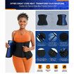 Waist Trainer for Women Lower Belly Waist Trimmer Corset Tummy Wrap Workout Sweat Belt Band Sports Sauna Suit Size:Large