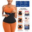 Waist Trainer for Women Lower Belly Waist Trimmer Corset Tummy Wrap Workout Sweat Belt Band Sports Sauna Suit Size:Large