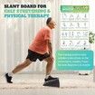 Slant Board for Calf Stretching,5 Adjustable Angles Incline Board for Squat Wedge,480 lbs Weight Capacity Calf Stretch Yoga Foam Wedge