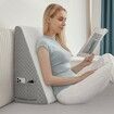 Wedge Pillow for Acid Reflux Relief 30.5cm Bed Wedge Pillow for Headboard Triangle Pillow Wedge,Soft Memory Foam Top Washable Cover