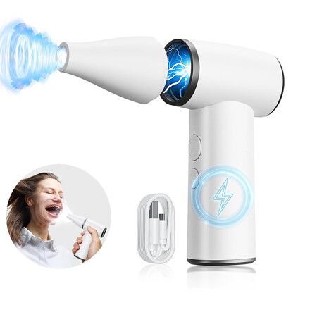 Compressed Air Duster, Cordless Electric Air Blower with 4 Speed Mode, Enhanced 180000 RPM Cleaning for Computer Keyboards Car Cleaning
