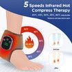 Electric Foot Ankle Vibration and Heating Massager Rechargeable Ankle Wrap Massage Belt Infrared Hot Compress
