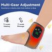 Electric Foot Ankle Vibration and Heating Massager Rechargeable Ankle Wrap Massage Belt Infrared Hot Compress