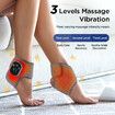 Electric Foot Ankle Vibration and Heating Massager Rechargeable Ankle Wrap Massage Belt Infrared Hot Compress