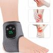 Electric Foot Ankle Vibration and Heating Massager Rechargeable Ankle Wrap Massage Belt Infrared Hot Compress