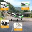 RC Plane Trainer 3CH Remote Control Airplane with Prop Saver, 6 Axis Gyro Stabilizer and 3 Modes to Fly for Beginners, Men Women, Boys and Kids, Green