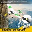 RC Plane Trainer 3CH Remote Control Airplane with Prop Saver, 6 Axis Gyro Stabilizer and 3 Modes to Fly for Beginners, Men Women, Boys and Kids, Green
