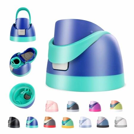 Replacement Lid for Owala Freesip,Compatible with Owala Cup,One Button Water Bottle Top Lid Replacement Accessory,Leakproof,BPA-Free (Navy Blue)