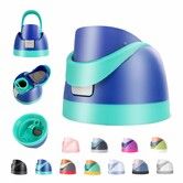 Replacement Lid for Owala Freesip,Compatible with Owala Cup,One Button Water Bottle Top Lid Replacement Accessory,Leakproof,BPA-Free (Navy Blue)